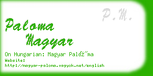 paloma magyar business card